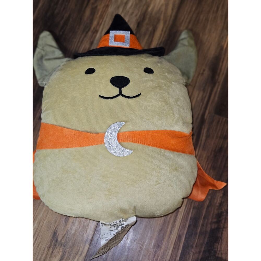 16"x10" Halloween Witch Dog Novelty Plush Pillow - Bullseye's Playground